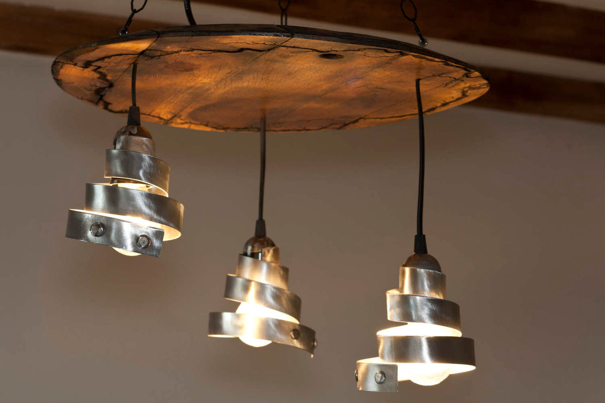 Wine barrel ceiling lights - Rustic pendant light – Black Sea Lighting