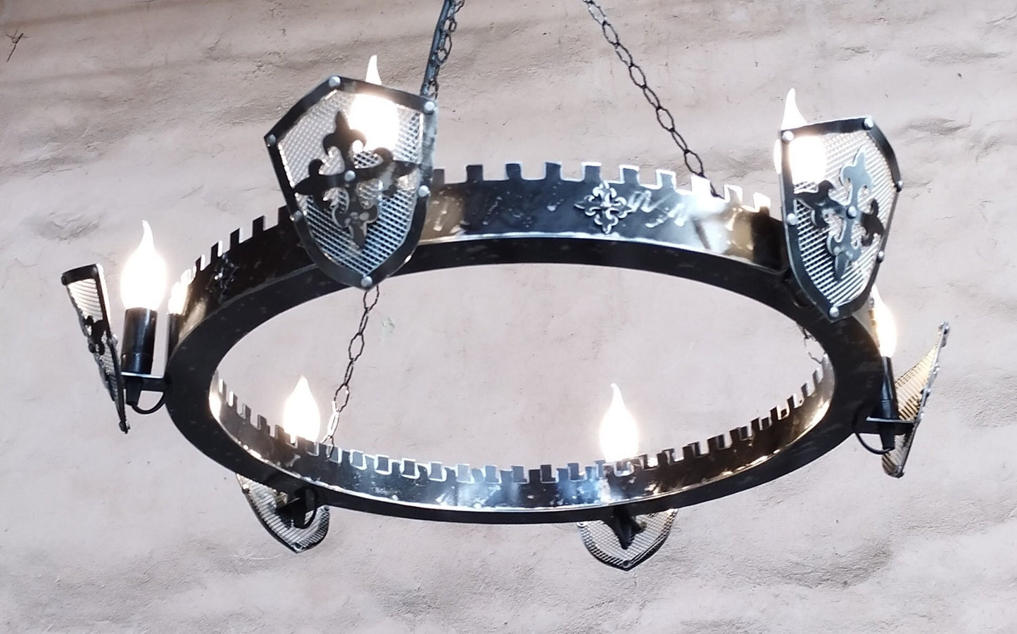 Medieval Style Iron Chandelier - Marquess