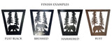 Rustic five lights fixture - Cabin lights - Bear themed