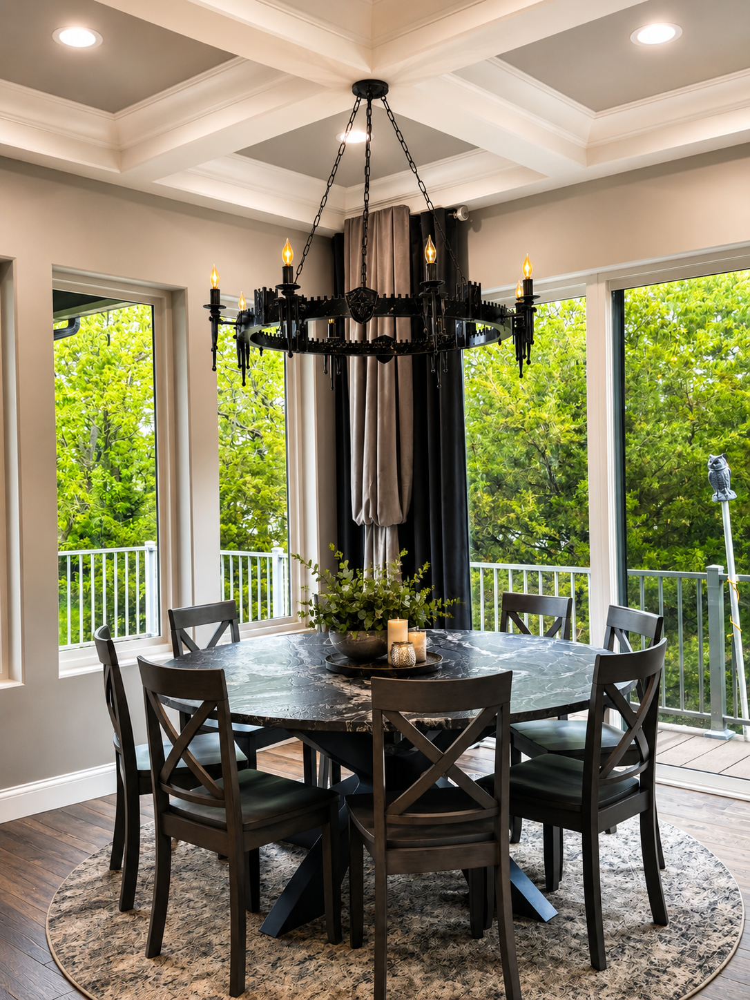 Lustre médiéval en fer - EMPEREUR