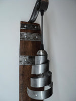 Rustic wall light - Wine barrel sconce