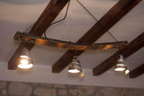 Rustic barrel ceiling light - Wine barrel light fixture