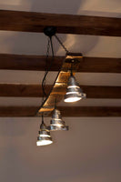 Rustic barrel ceiling light - Wine barrel light fixture