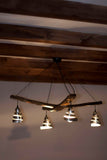 Rustic ceiling light - Wine barrel light fixture