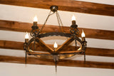 Rustic wrought iron chandelier lighting - Regal I