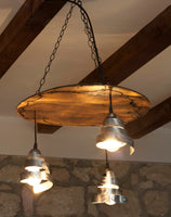 Wine barrel ceiling lights - Rustic pendant light