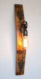 Barrel wall light fixture - Wine barrel sconce