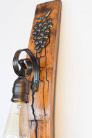 Barrel wall light fixture - Wine barrel sconce