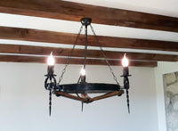 Wrought iron chandelier lights - Regal III