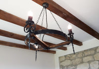 Wrought iron chandelier lights - Regal III