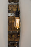 Wine Barrel Sconce - Rustic Wall Light - Wine room lighting - Rustic Pendant Light