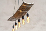 Rustic Ceiling Lights - Wine barrel pendant light -  Five lights Chandelier