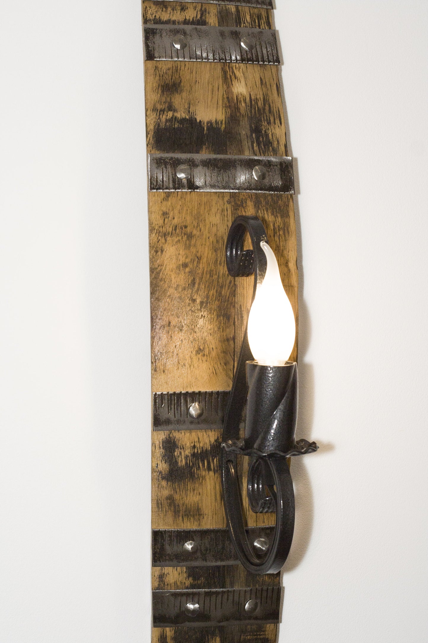 Rustic wall light - Rustic Light fixture - Wine Barrel Lamp