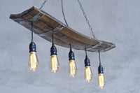 Rustic Ceiling Lights - Wine barrel pendant light -  Five lights Chandelier