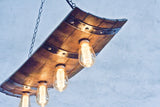 Rustic barrel ceiling lights - Wine barrel lighting fixture