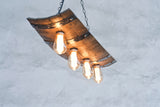 Rustic barrel ceiling lights - Wine barrel lighting fixture