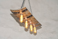 Rustic barrel ceiling lights - Wine barrel lighting fixture