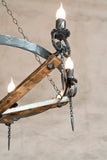 Wrought iron chandelier lights -Regal II