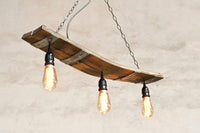 Rustic pendant light - Wine barrel lighting fixture