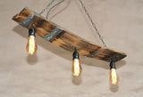 Rustic pendant light - Wine barrel lighting fixture