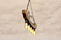 Rustic Pendant Lights Bear and Moose Cabin Lighting