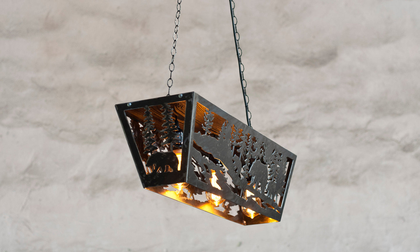 Cabin pendant light - Bears