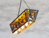 Cabin pendant light - Wolves themed ceiling lights.