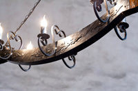 Wrought iron chandelier lights - Castle style lights