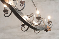 Wrought iron chandelier lights - Castle style lights