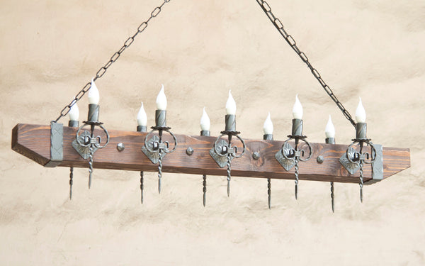 Wrought Iron Chandelier - King