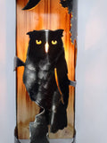 Rustic wall light - Owl