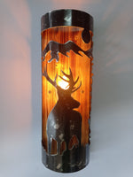 Rustic wall light - Deer