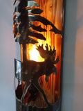 Rustic wall light - Moose