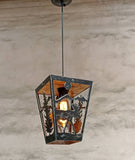 Rustic Pendant light - Moose - Cabin Ceiling lights - Log House Lighting - Lodge Lights