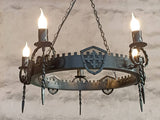 Chandelier ligthing - Wrought iron lights - Lighting fixture