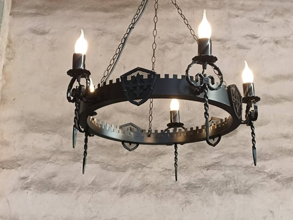 Chandelier ligthing - Wrought iron lights - Lighting fixture