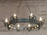 Iron chandelier lights - Fleur de Lis