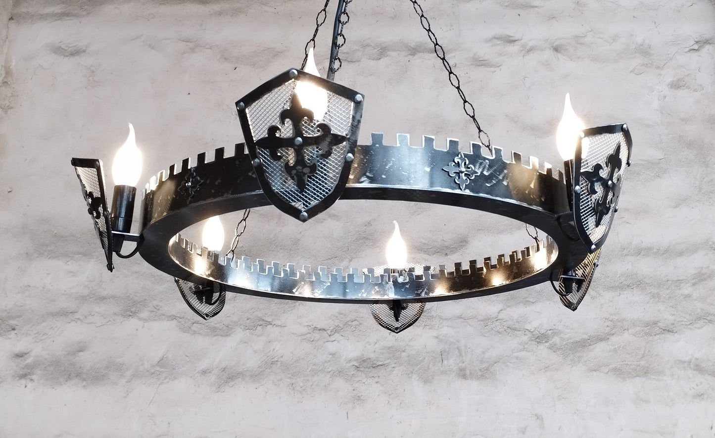 Medieval Style Iron Chandelier - Marquess