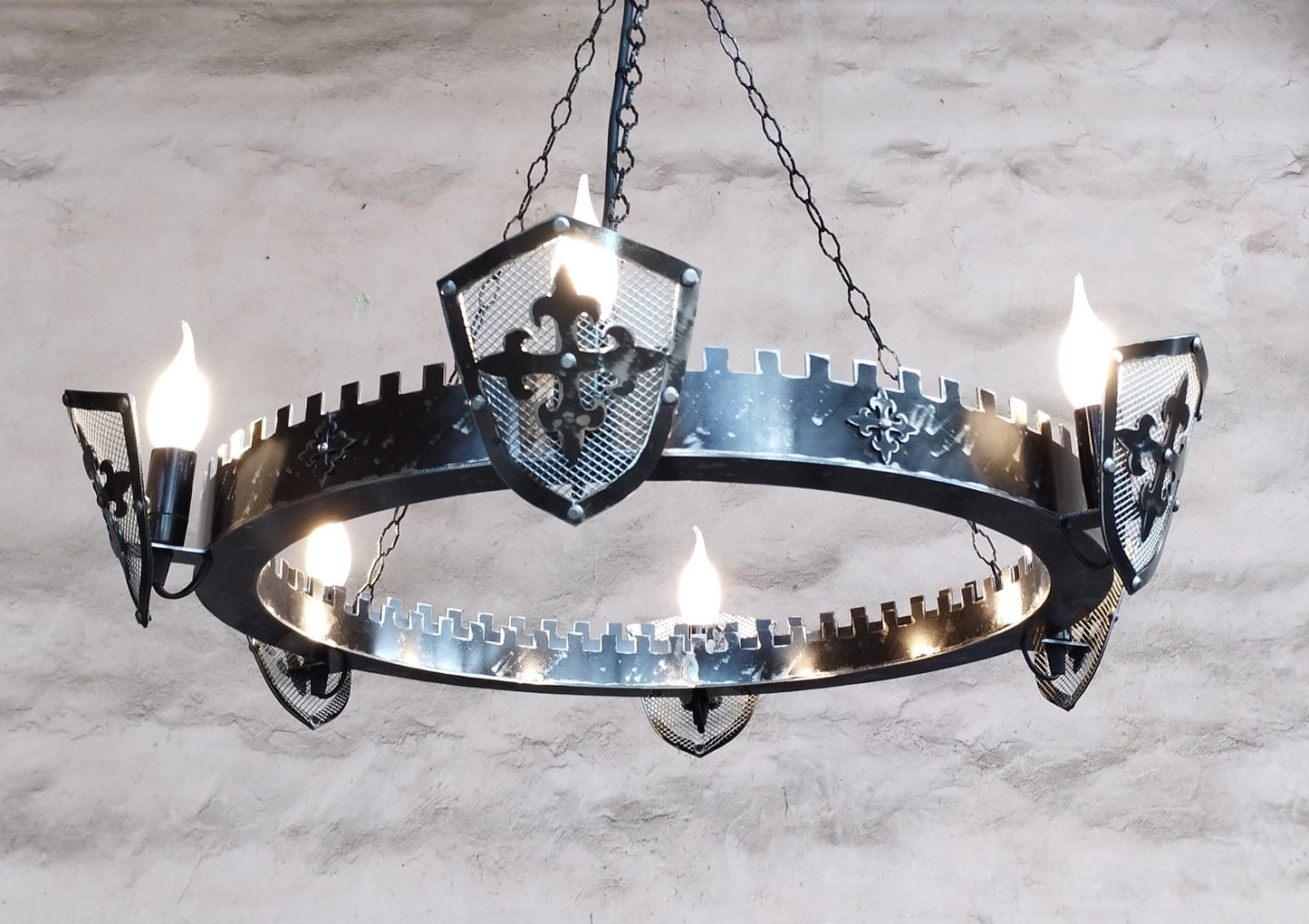 Medieval Style Iron Chandelier - Marquess
