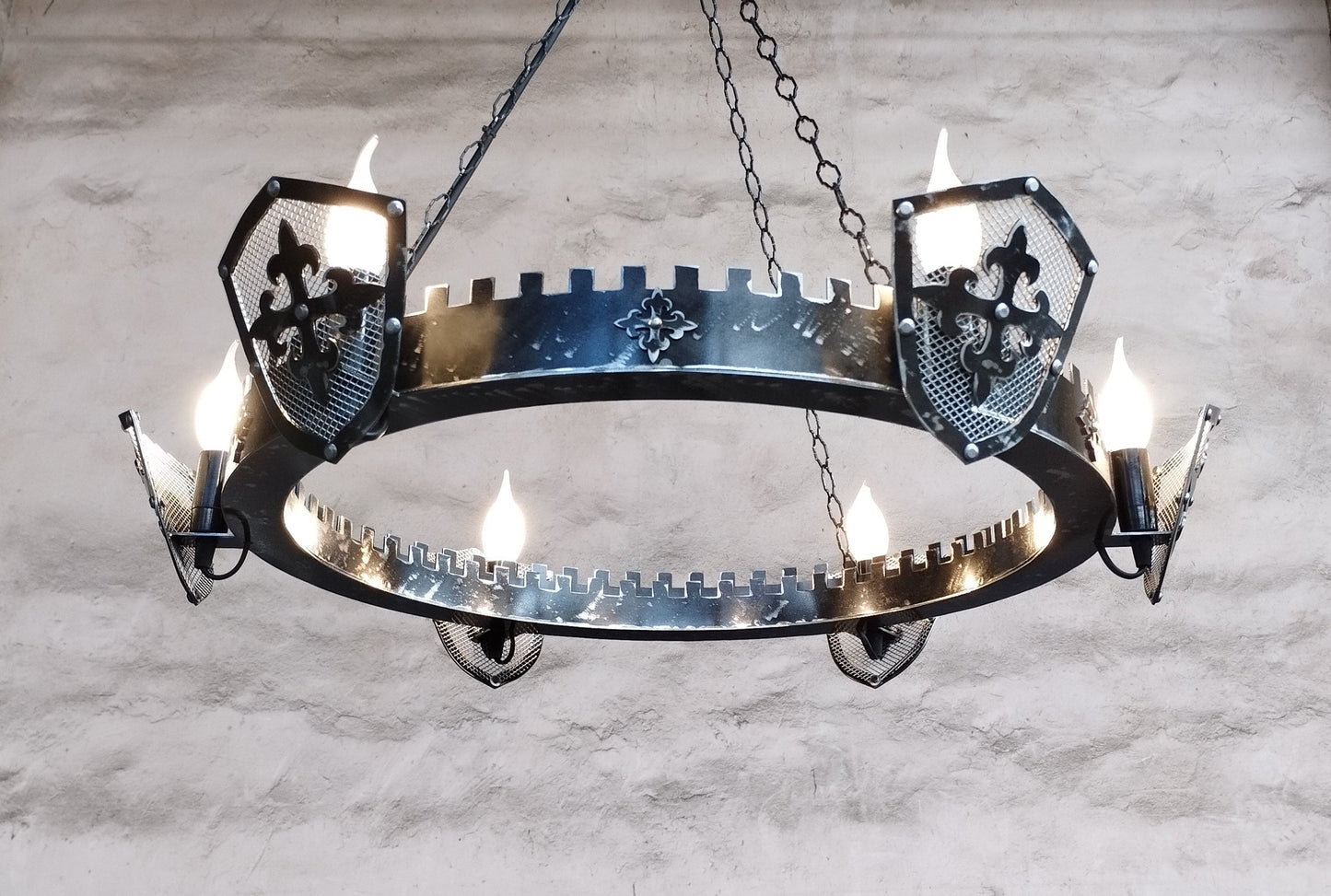 Medieval Style Iron Chandelier - Marquess
